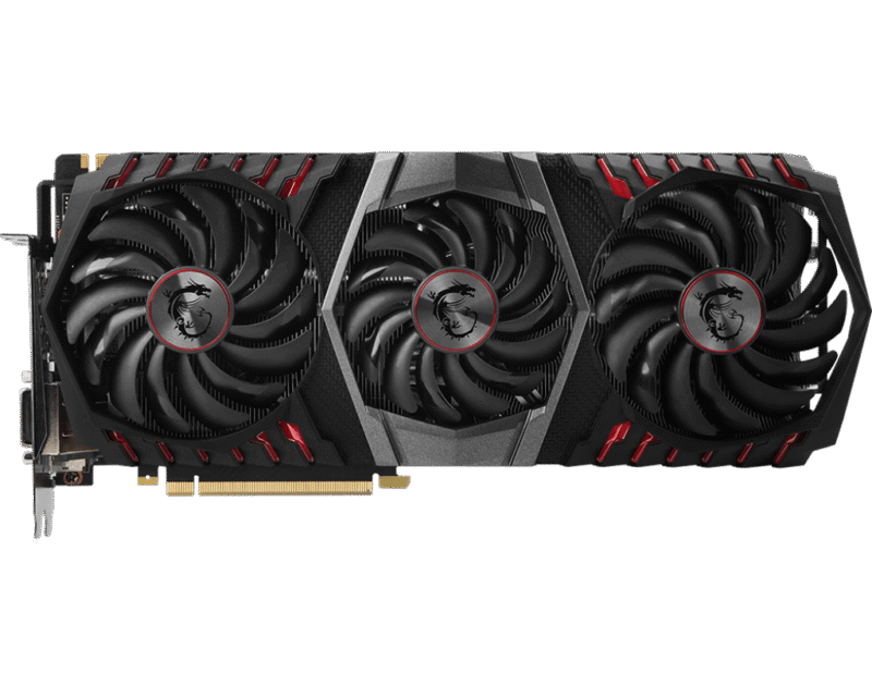 ⁦Graphic Card Nvidia Geforce GTX 1080 Ti 11GB Ddr5X MSI GamingX Trio⁩ - الصورة ⁦2⁩