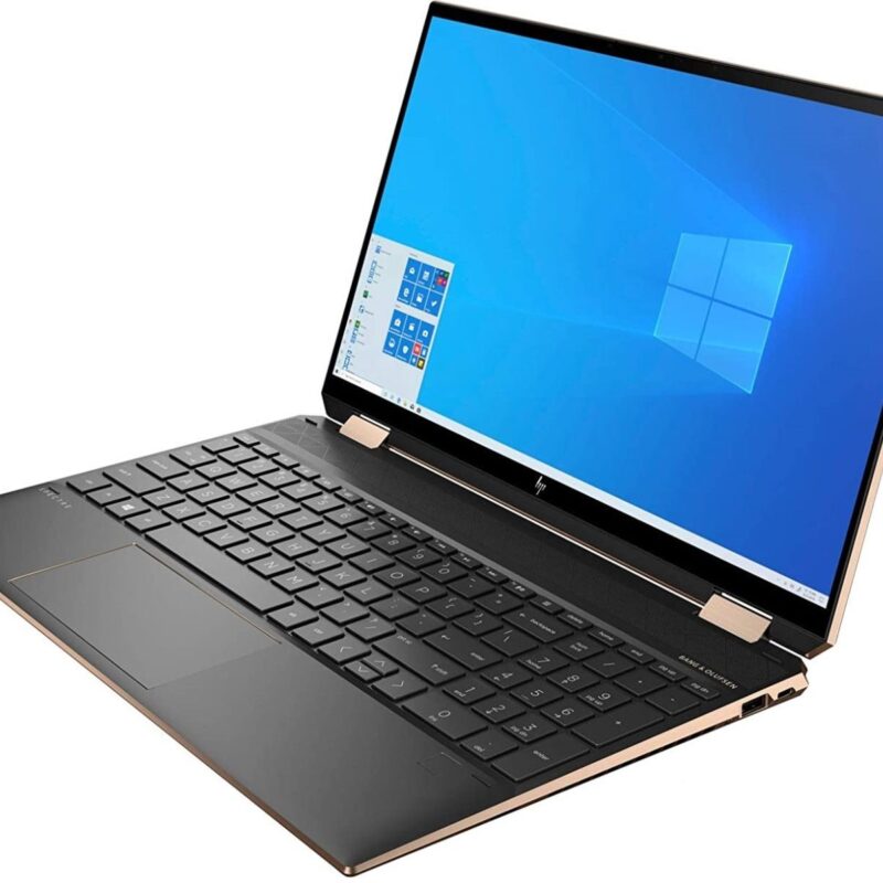لابتوب إتش بي Spectre x360 Convertible 15-df1xxx - معالج Intel® Core™ i7-10510U - ذاكرة RAM سعة 8 جيجابايت DDR4 - قرص SSD بسعة 256 جيجابايت - شاشة 15.6 بوصة FHD تعمل باللمس - نظام تشغيل ويندوز 10