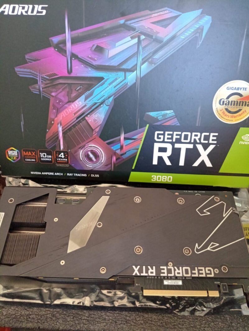 ⁦Graphic Card Nvidia Geforce Graphic Card Rtx 3080 10gb ddr6X Aorus Master⁩ - الصورة ⁦2⁩
