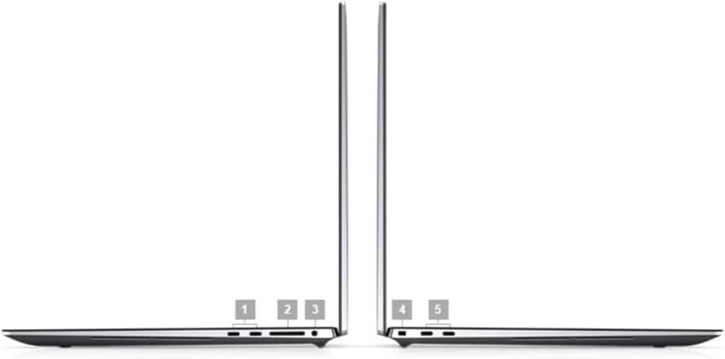 ⁦ديل بريسيجن 5750 – زي الجديد – كور i7 الجيل العاشر، رام 32 جيجابايت DDR4 قابلة للتوسعة، قرص SSD سعة 512 جيجابايت، كارت شاشة T1200 سعة 4 جيجابايت، شاشة 17.3 بوصة فائقة الوضوح⁩ - الصورة ⁦2⁩