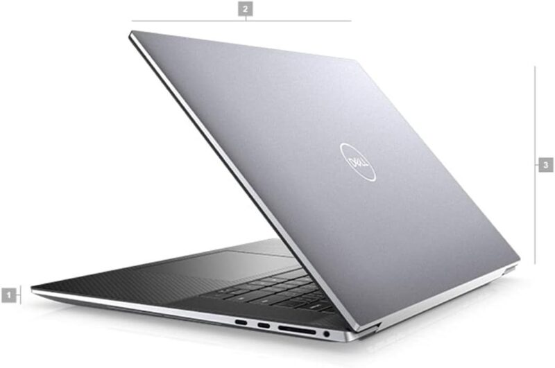⁦ديل بريسيجن 5750 – زي الجديد – كور i7 الجيل العاشر، رام 32 جيجابايت DDR4 قابلة للتوسعة، قرص SSD سعة 512 جيجابايت، كارت شاشة T1200 سعة 4 جيجابايت، شاشة 17.3 بوصة فائقة الوضوح⁩ - الصورة ⁦3⁩