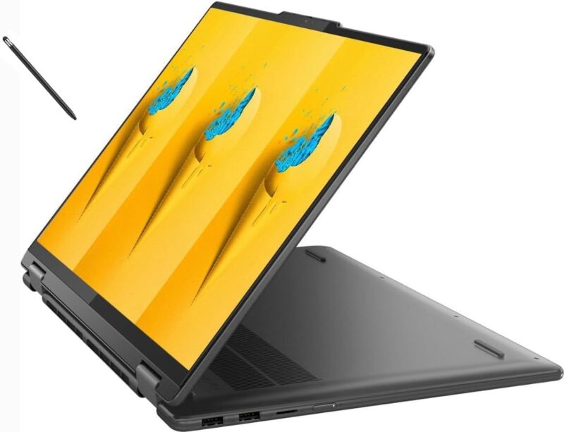 ⁦لابتوب لينوفو يوجا 7 16IRL8 المتحول - معالج إنتل® كور آي 5-1335U، ذاكرة 8 جيجابايت DDR5، قرص SSD سعة 512 جيجابايت، كارت شاشة مدمج من إنتل، شاشة 16 بوصة WUXGA تعمل باللمس⁩ - الصورة ⁦4⁩
