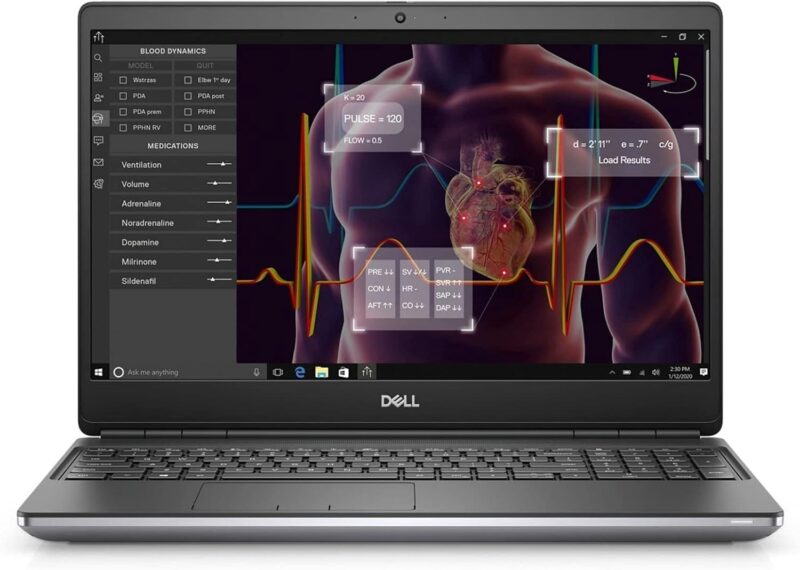 ديل بريسيجن 7550 – زي الجديد – كور i7 الجيل العاشر، رام 32 جيجابايت DDR4 قابلة للتوسعة، قرص SSD سعة 512 جيجابايت، كارت شاشة T1000 سعة 4 جيجابايت، شاشة 15.6 بوصة FHD