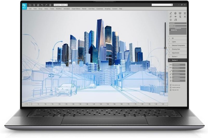 ديل بريسيجن 5560 – زي الجديد – كور i7 الجيل الحادي عشر، رام 32 جيجابايت DDR4 قابلة للتوسعة، قرص SSD سعة 1 تيرابايت، كارت شاشة T1200 سعة 4 جيجابايت، شاشة 15.6 بوصة 4K تعمل باللمس