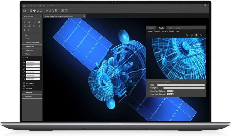 ⁦ديل بريسيجن 5750 – زي الجديد – كور i7 الجيل العاشر، رام 32 جيجابايت DDR4 قابلة للتوسعة، قرص SSD سعة 512 جيجابايت، كارت شاشة T1200 سعة 4 جيجابايت، شاشة 17.3 بوصة فائقة الوضوح⁩ - الصورة ⁦4⁩