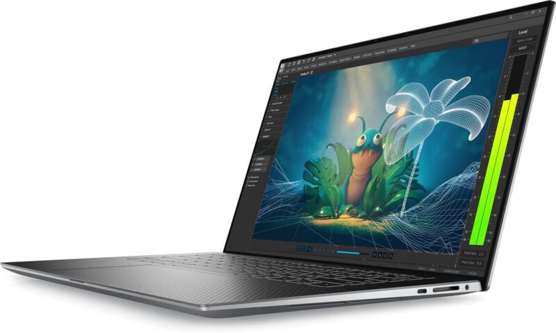 ⁦ديل بريسيجن 5570 لابتوب - معالج إنتل كور i7-12700H vPro - رام 32 جيجابايت DDR5 (قابلة للتوسعة) - 512 جيجابايت SSD PCIe NVMe M.2 - نفيديا RTX A1000 4GB DDR6 - شاشة 15.6 بوصة 4K (3840 × 2160) تاچ سكرين⁩ - الصورة ⁦3⁩
