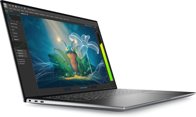 ⁦ديل بريسيجن 5570 لابتوب - معالج إنتل كور i7-12700H vPro - رام 32 جيجابايت DDR5 (قابلة للتوسعة) - 512 جيجابايت SSD PCIe NVMe M.2 - نفيديا RTX A1000 4GB DDR6 - شاشة 15.6 بوصة 4K (3840 × 2160) تاچ سكرين⁩ - الصورة ⁦4⁩