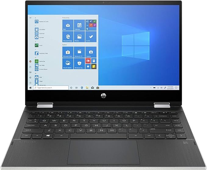 لابتوب إتش بي Pavilion x360 14m-dw0xxx - معالج Intel® Core™ i3-1005G1 - ذاكرة RAM سعة 8 جيجابايت DDR4 - قرص SSD بسعة 128 جيجابايت - شاشة 14 بوصة FHD تعمل باللمس - نظام تشغيل ويندوز 10