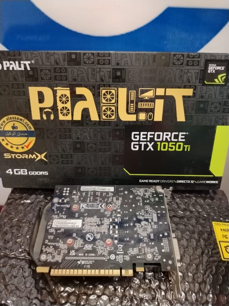 ⁦Graphic Card Nvidia GeForce GTX 1050 Ti 4GB DDR5 Palit StormX⁩ - الصورة ⁦3⁩