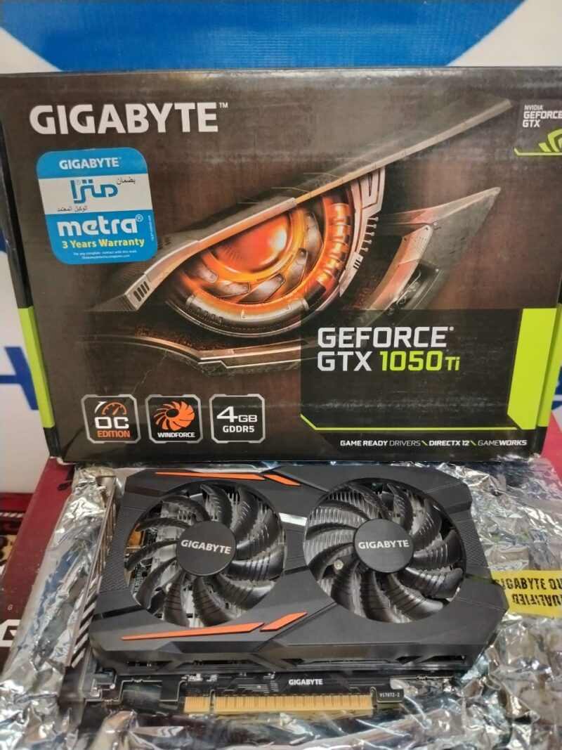 Graphic Card Nvidia Geforce Gtx 1050 ti 4gb Ddr5 Gigabyte OC