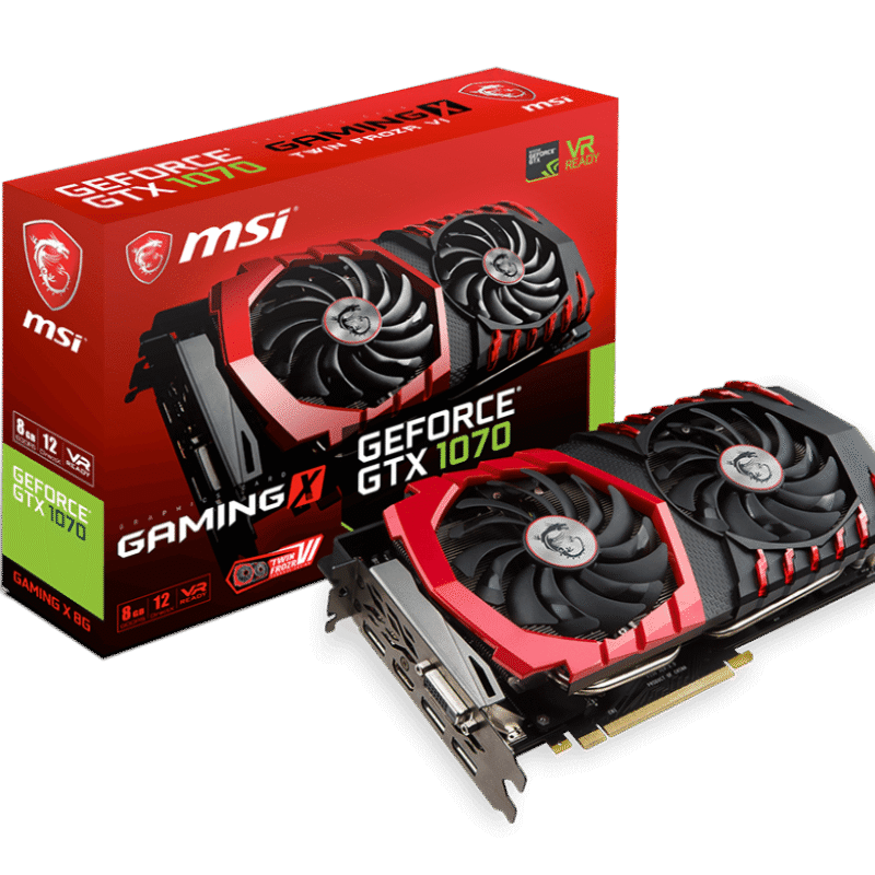 Graphic Card Nvidia Geforce Gtx 1070 8gb Ddr5 Msi Gamingx