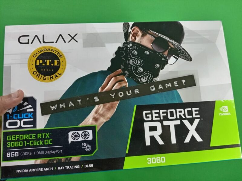 Graphic Card Geforce RTX 3060 8GB 1-Click OC – New