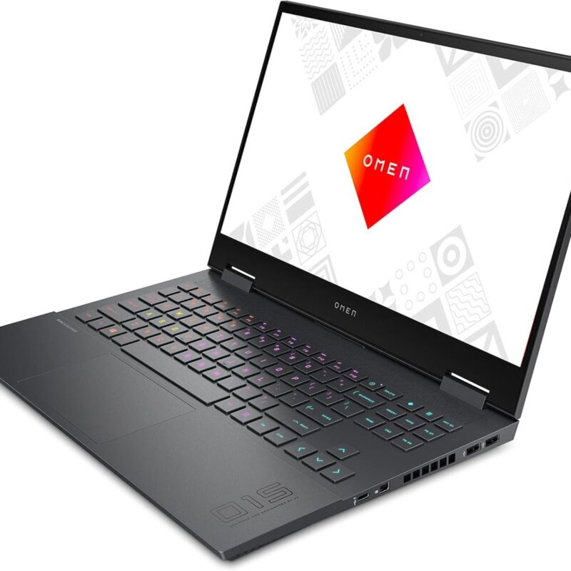 إتش بي أومن 15 للألعاب – زي الجديد – رايزن 7 5800H، رام 16 جيجابايت، SSD 512 جيجابايت، RTX 3060، شاشة 15.6 بوصة FHD 144 هرتز