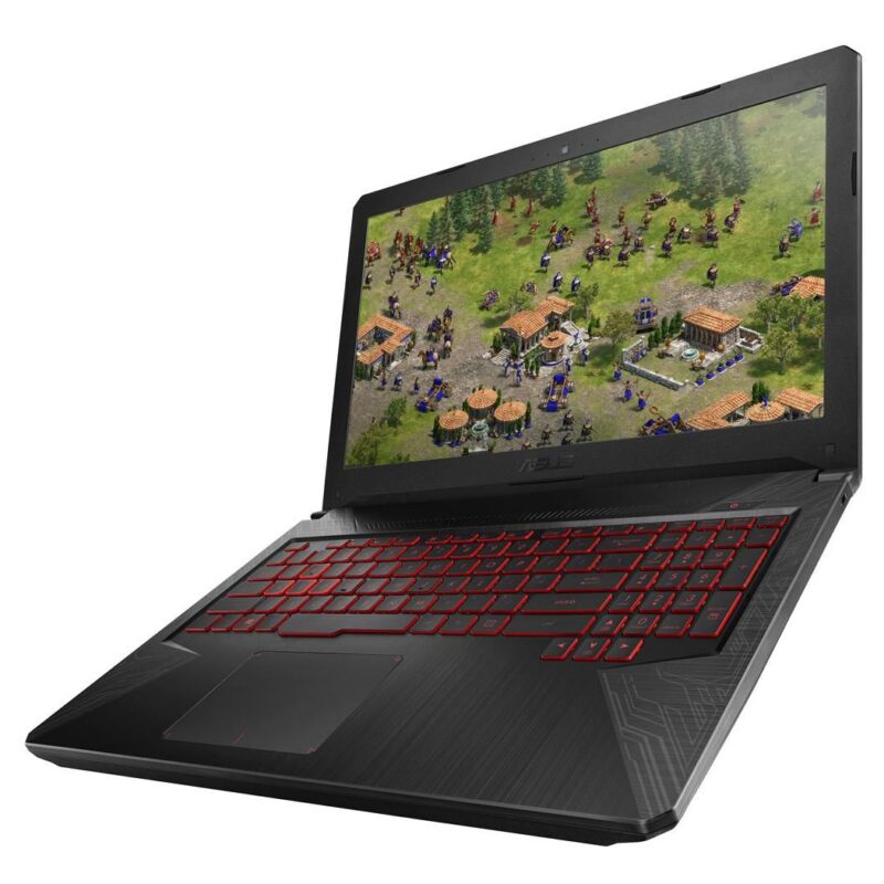 أسوس TUF 505GE – زي الجديد – كور i7 جيل ثامن، رام 16 جيجابايت DDR4 قابلة للتوسعة، قرص SSD سعة 512 جيجابايت M.2، كارت شاشة GTX 1050 Ti بسعة 4 جيجابايت، شاشة 15.6 بوصة فل إتش دي