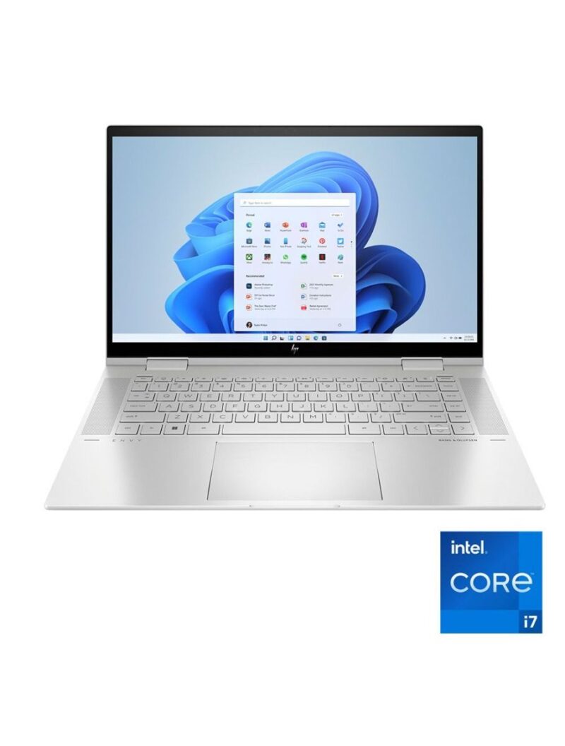 لابتوب إتش بي Envy X360 15-EW0023DX - معالج Intel® Core™ i7-1255U - ذاكرة RAM سعة 16 جيجابايت DDR4 - قرص SSD بسعة 512 جيجابايت - شاشة 15.6 بوصة FHD تعمل باللمس - نظام تشغيل ويندوز 11 - اللون الفضي الطبيعي