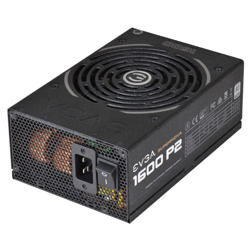 ⁦EVGA SuperNOVA 1600 P2, 80+ PLATINUM 1600W, Fully Modular, EVGA ECO Mode, 10 Year Warranty, Includes FREE Power On Self Tester Power Supply 220-P2-1600-X1⁩ - الصورة ⁦3⁩