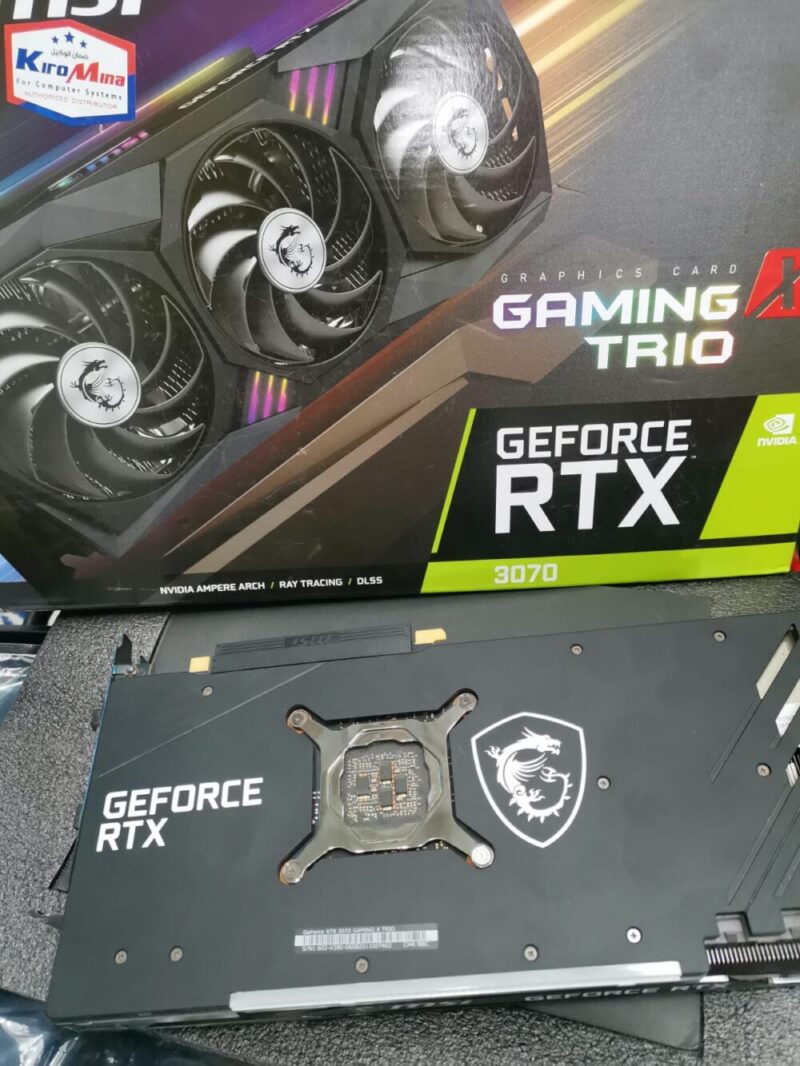 ⁦Graphic Card Nvidia Geforce RTX 3070 8GB Msi GamingX Trio ddr6⁩ - الصورة ⁦4⁩