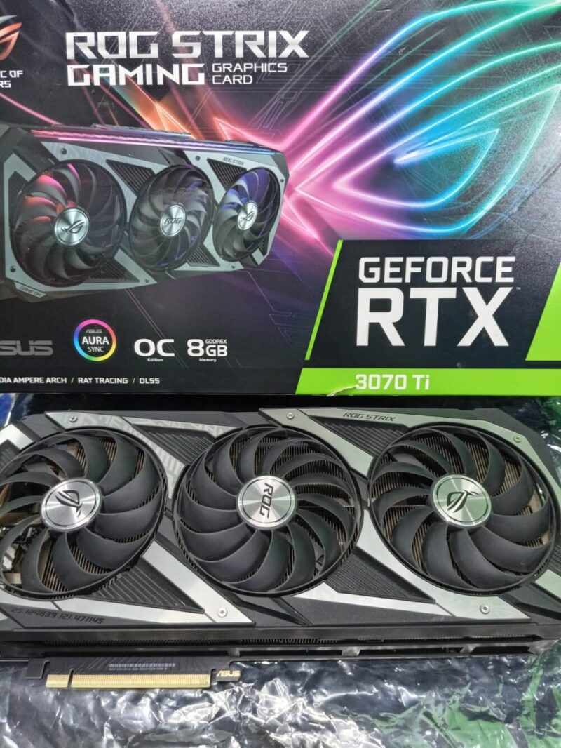 Graphic Card Nvidia Geforce RTX 3070 Ti 8GB Asus Rog Strix OC Edition