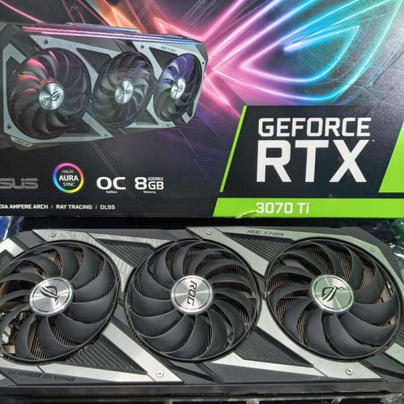 Graphic Card Nvidia Geforce RTX 3070 Ti 8GB Asus Rog Strix OC Edition