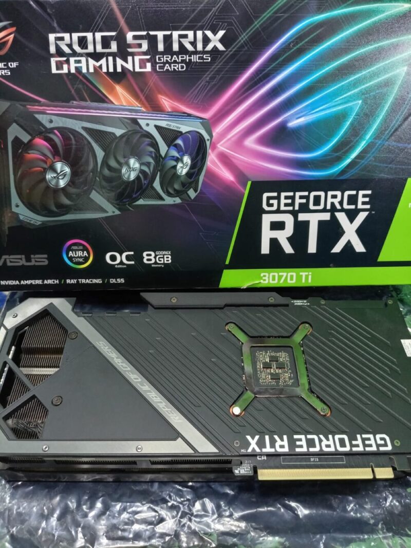 ⁦Graphic Card Nvidia Geforce RTX 3070 Ti 8GB Asus Rog Strix OC Edition⁩ - الصورة ⁦2⁩