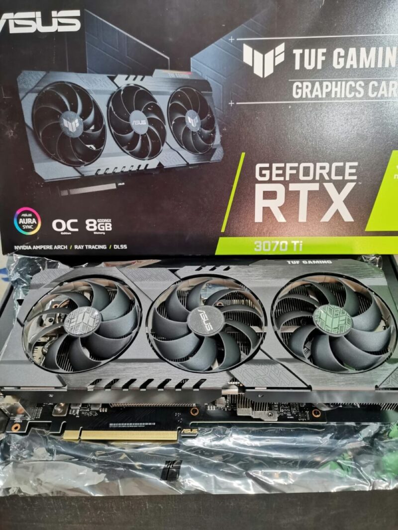 Graphic Card Nvidia Geforce RTX 3070 Ti 8GB Asus Tuf OC Edition ddr6