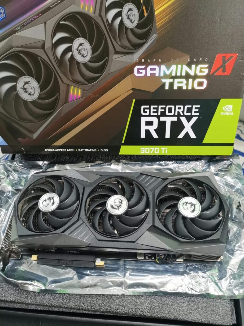 Graphic Card Nvidia Geforce RTX 3070 Ti 8GB Msi GamingX Trio ddr6