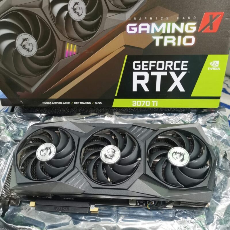Graphic Card Nvidia Geforce RTX 3070 Ti 8GB Msi GamingX Trio ddr6