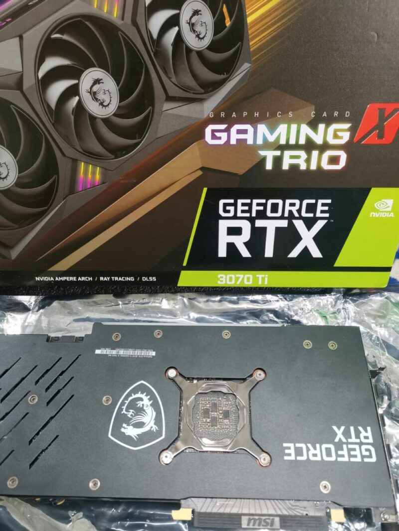 ⁦Graphic Card Nvidia Geforce RTX 3070 Ti 8GB Msi GamingX Trio ddr6⁩ - الصورة ⁦4⁩