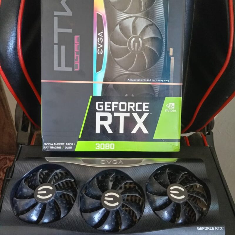 Graphic Card Nvidia Geforce RTX 3080 10gb ddr6X EVGA FTW3 Ultra