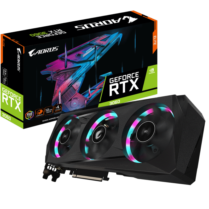 ⁦Graphic Card Nvidia Geforce RTX 3060 12gb ddr6 Aorus Master⁩ - الصورة ⁦3⁩