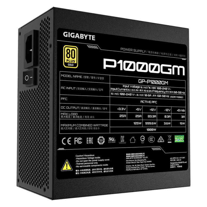 ⁦Gigabyte p1000gm – Power Supply⁩ - الصورة ⁦3⁩