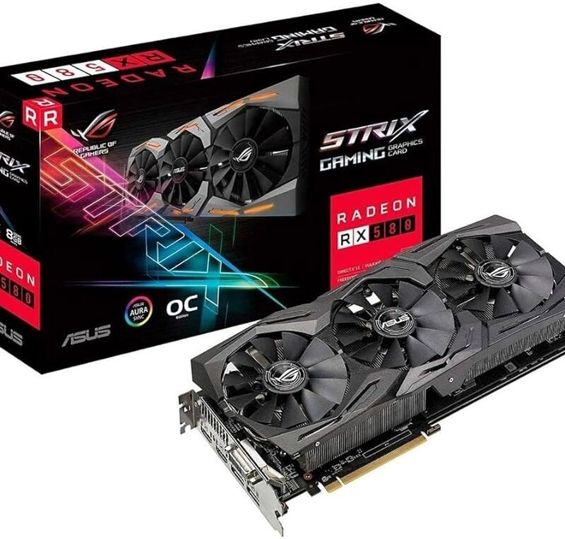 Graphic Card AMD Redeon ASUS ROG Strix Radeon RX 580 OC Edition 8GB GDDR5