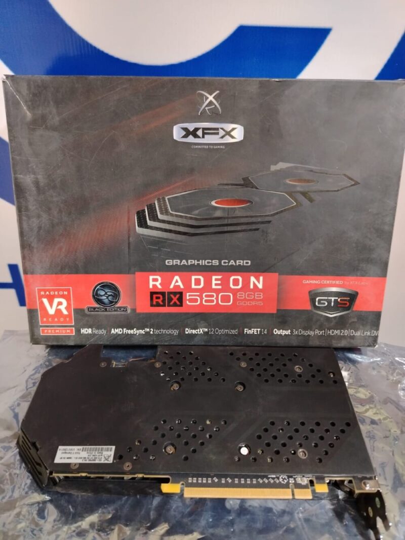 ⁦Graphic Card AMD Redeon Rx 580 8gb ddr5 Xfx⁩ - الصورة ⁦2⁩