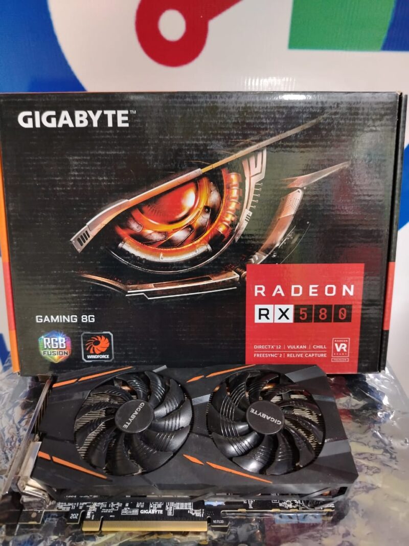⁦Graphic Card AMD Redeon RX 580 8GB GDDR5 Gigabyte oc⁩ - الصورة ⁦2⁩