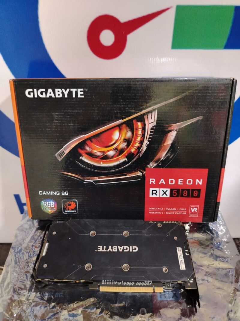 ⁦Graphic Card AMD Redeon RX 580 8GB GDDR5 Gigabyte oc⁩ - الصورة ⁦4⁩