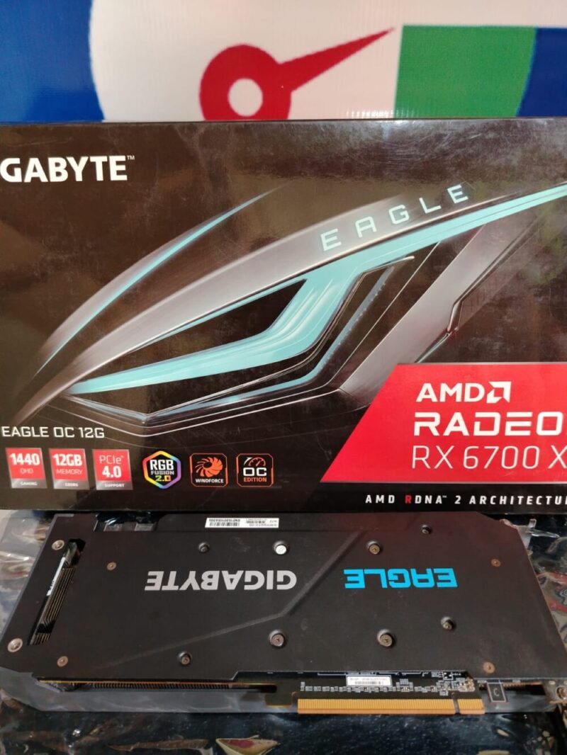 ⁦Graphic Card Amd Redeon Rx 6700 xt 12gb Ddr6 Gigabyte Eagle oc⁩ - الصورة ⁦2⁩