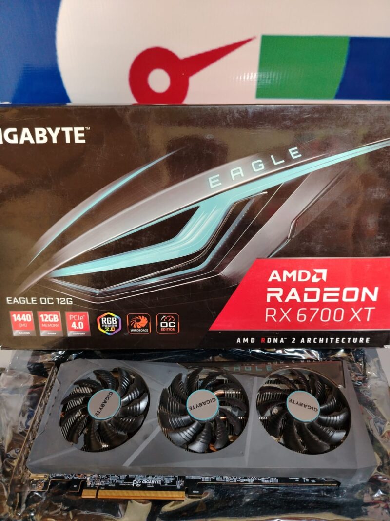 Graphic Card Amd Redeon Rx 6700 xt 12gb Ddr6 Gigabyte Eagle oc