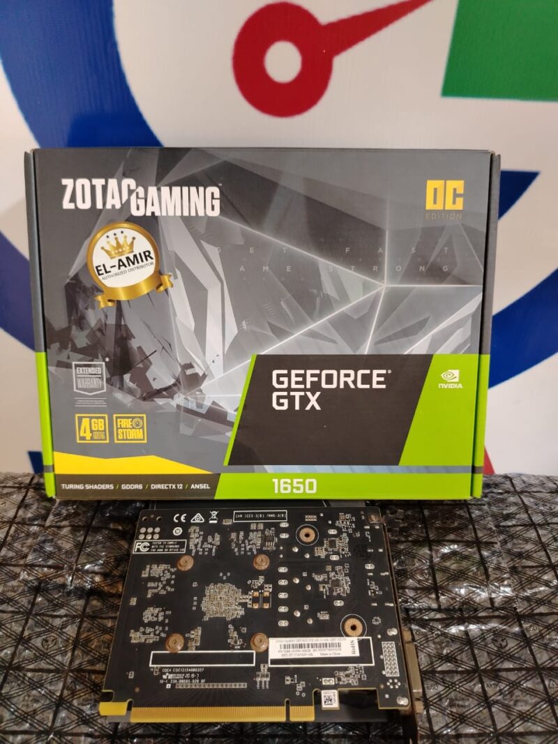 ⁦Graphic Card Geforce Gtx 1650 4gb Zotac Gaming oc ddr6⁩ - الصورة ⁦2⁩