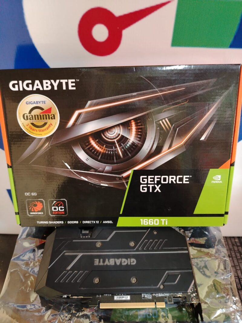 ⁦Graphic Card Nvidia Geforce Gtx 1660 ti Gigabyte oc 6gb ddr6⁩ - الصورة ⁦3⁩