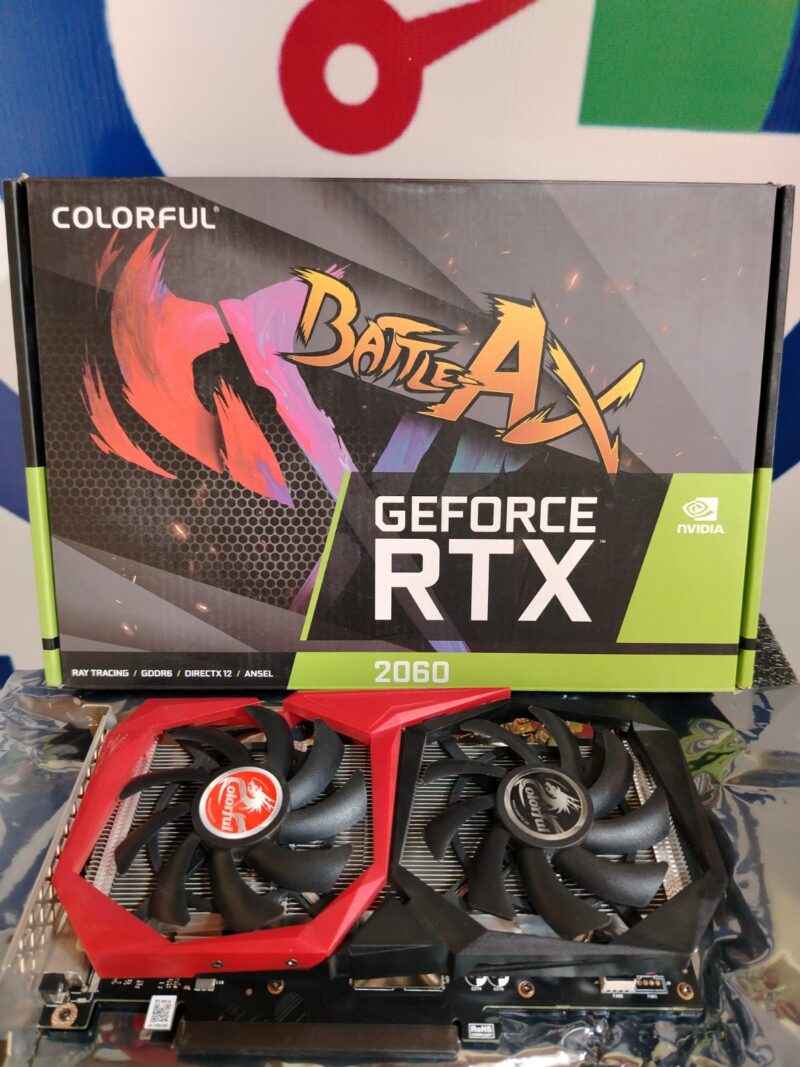 ⁦Graphic Card Nvidia Geforce Rtx 2060 6gb ddr6 Coloful⁩ - الصورة ⁦2⁩
