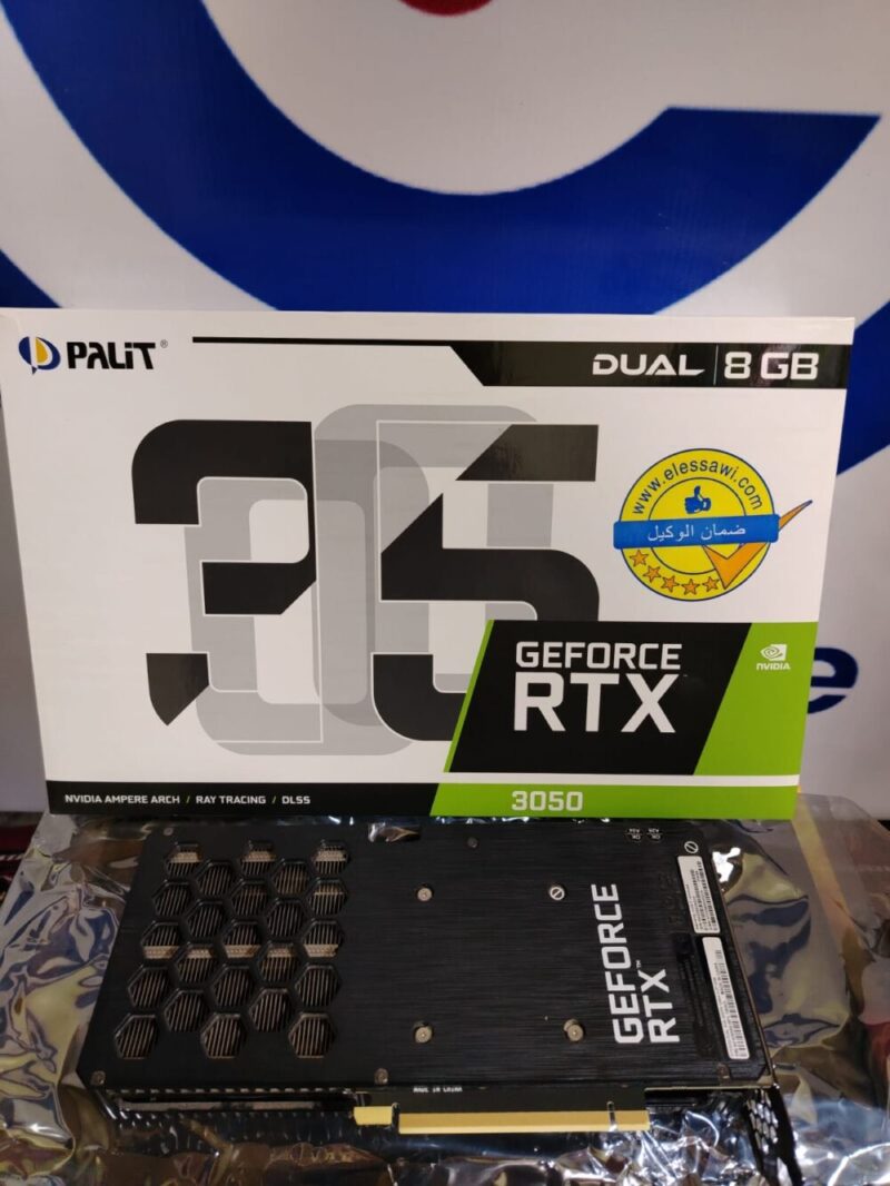 ⁦Graphic Card Nvidia Geforce Rtx 3050 8gb Ddr6 PALIT⁩ - الصورة ⁦2⁩