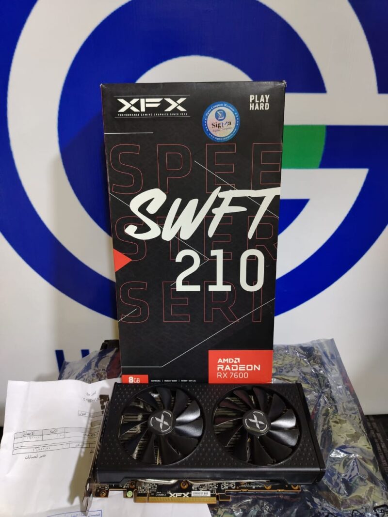 Graphic Card Amd Redeon Rx 7600 8GB XFX
