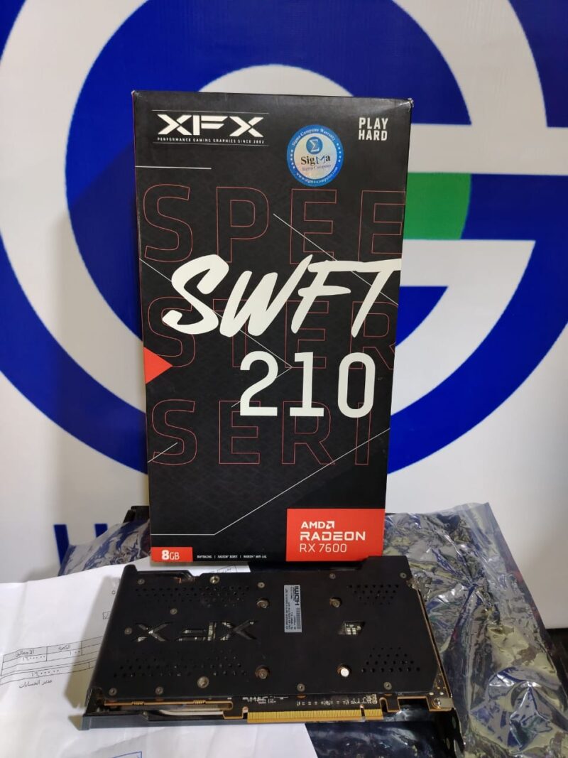 ⁦Graphic Card Amd Redeon Rx 7600 8GB XFX⁩ - الصورة ⁦2⁩