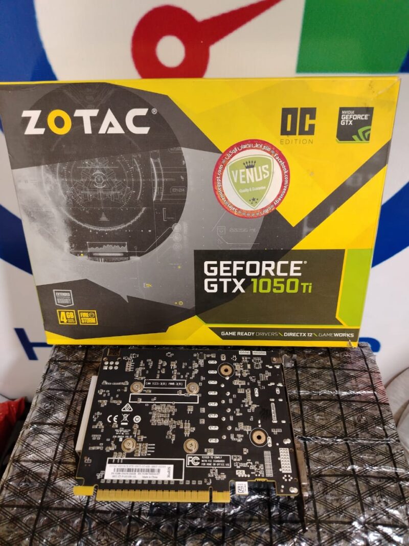 Graphic Card Nvidia Geforce Gtx 1050 ti 4gb Zotac