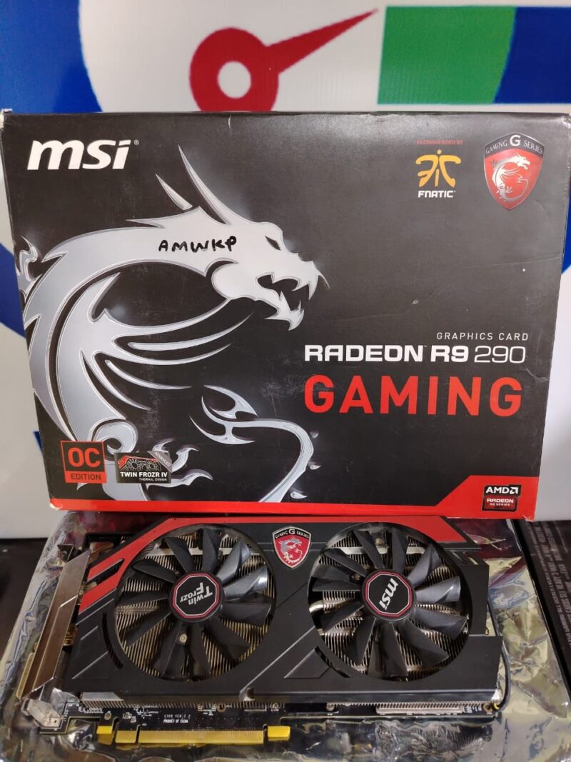 Graphic Card AMD Redeon R9 290 4gb ddr5 Msi Gaming