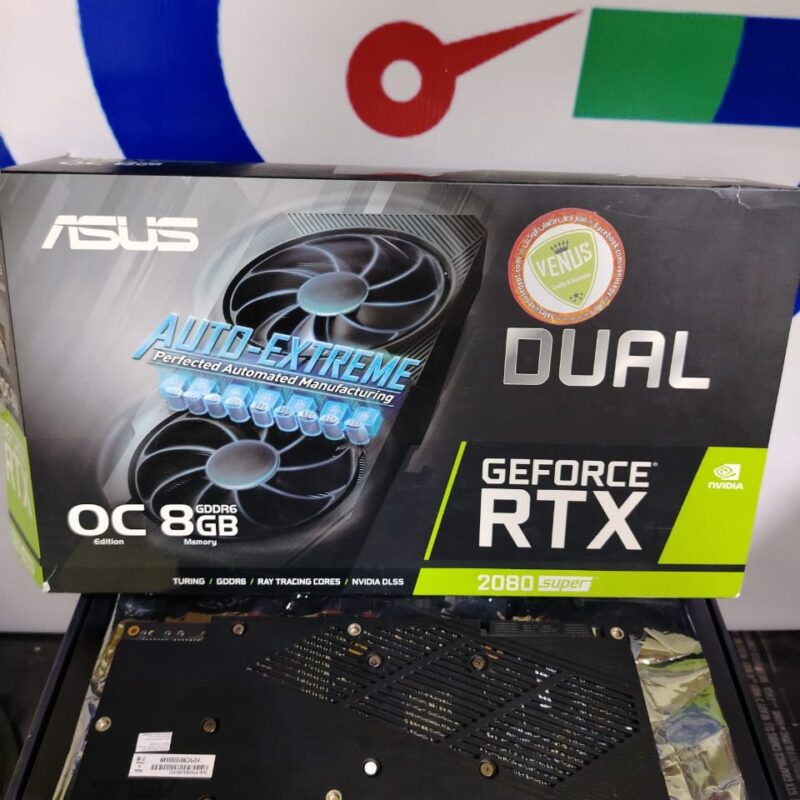 Graphic Card Nvidia Geforce RTX 2080 SUPER Asus Dual EVO V2 OC edition 8GB GDDR6