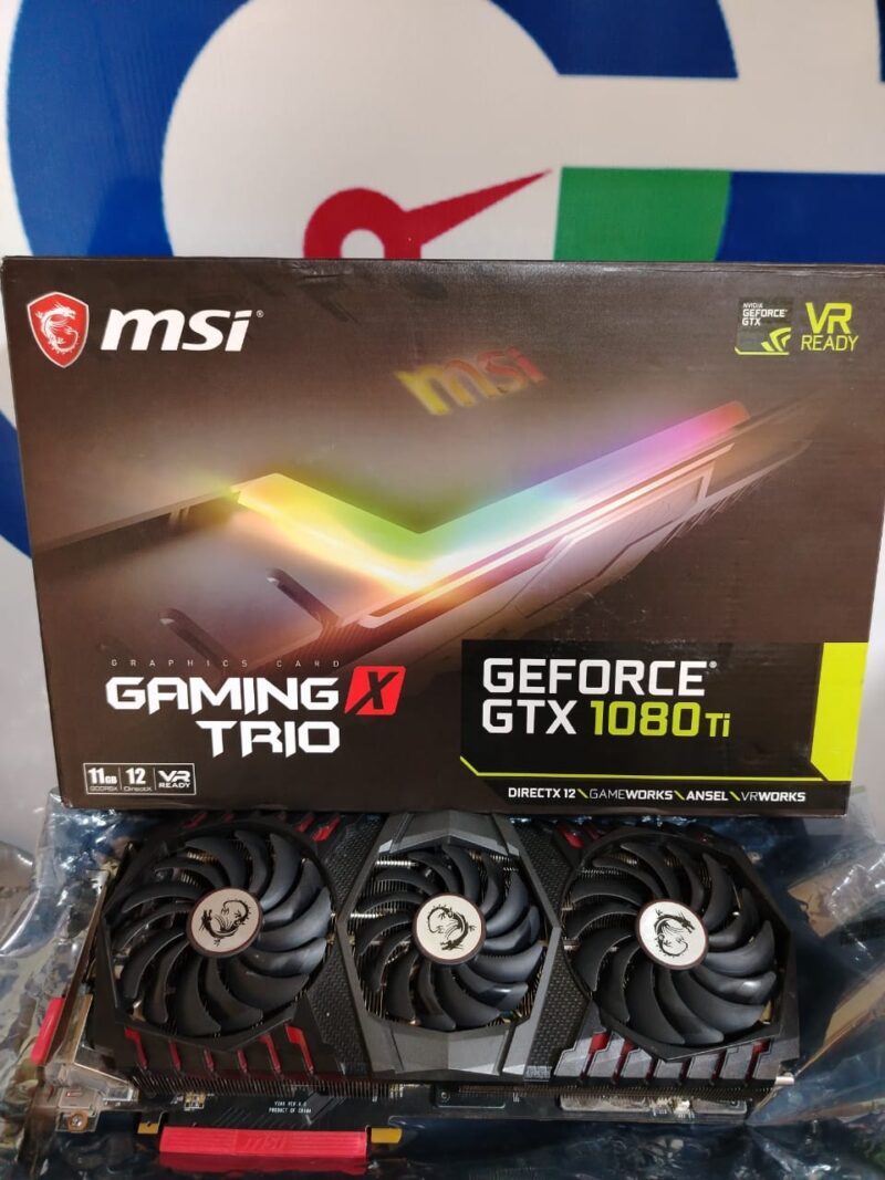 Graphic Card Nvidia Geforce Gtx 1080 Ti 11gb Ddr5X Msi Gamingx trio