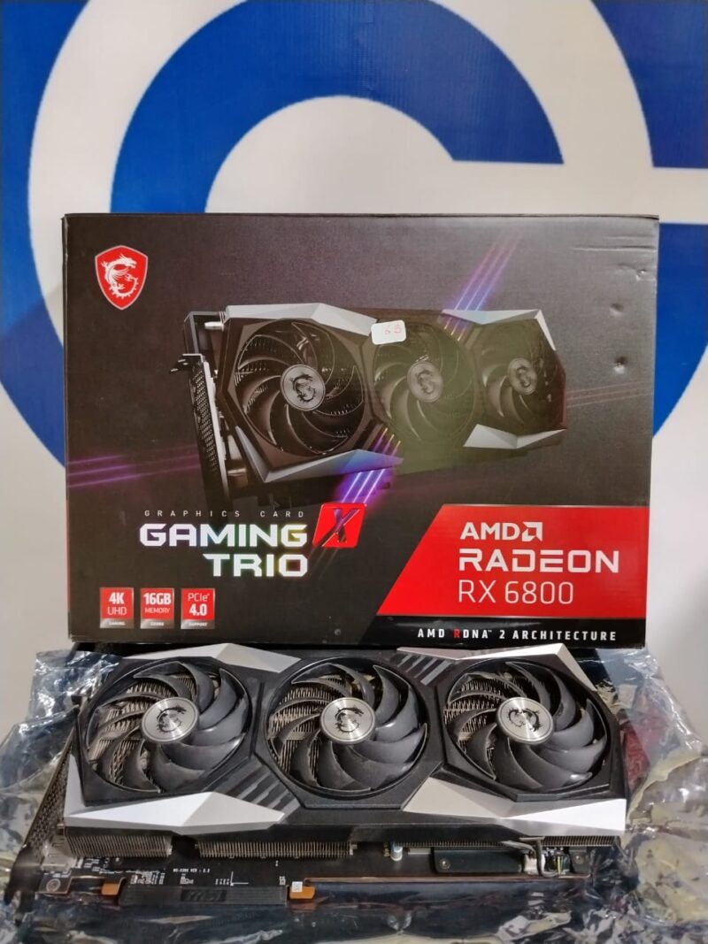 Graphic Card AMD Redeon Rx 6800 16gb ddr6 Msi Gaming X Trio