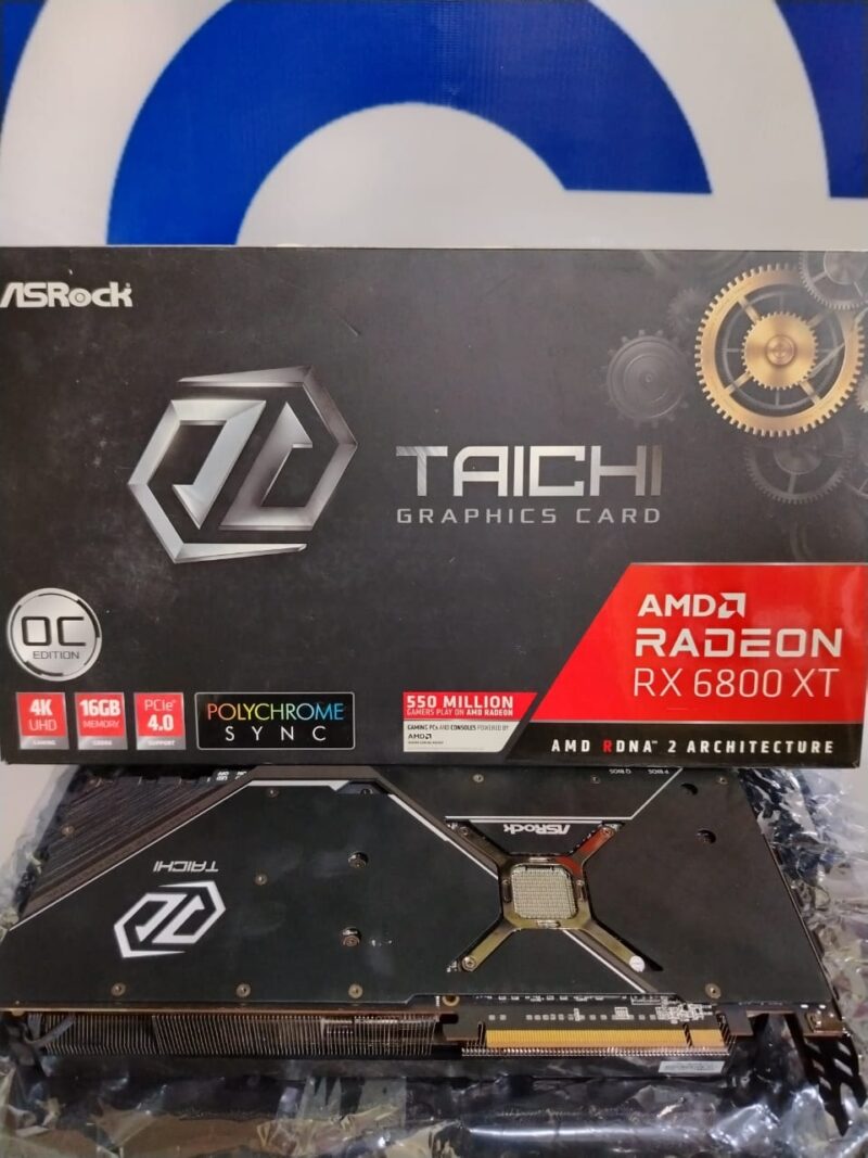 Graphic Card AMD Redeon Rx 6800 xt 16gb Ddr6 AsRock Taichi OC edition