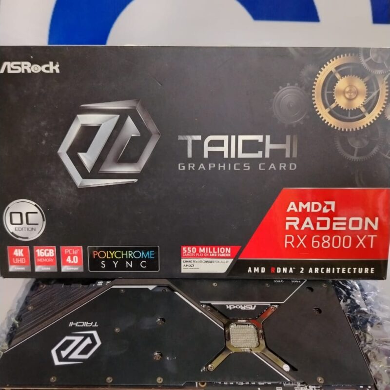 Graphic Card AMD Redeon Rx 6800 xt 16gb Ddr6 AsRock Taichi OC edition
